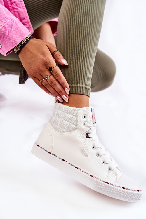 Жіночі високі кросівки Cross Jeans KK2R4060C білі