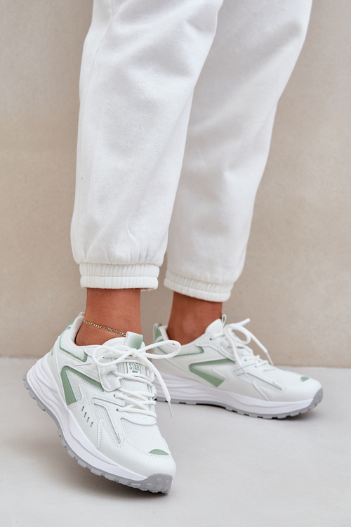 Жіноче Спортивне Взуття Big Star NN274A095 HI-POLY SYSTEM Біло-Зелене
