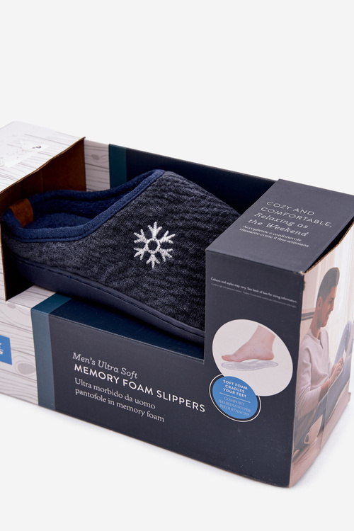 Чоловічі домашні капці темно-сині Darline