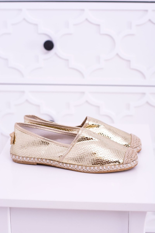 Жіночі золоті еспадрільї Lu Boo Pray