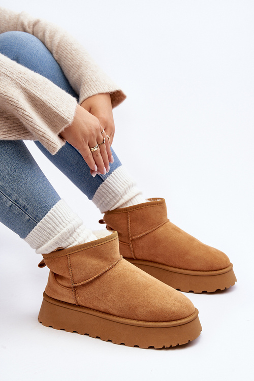 Жіночі зимові черевики на платформі Camel Pirette