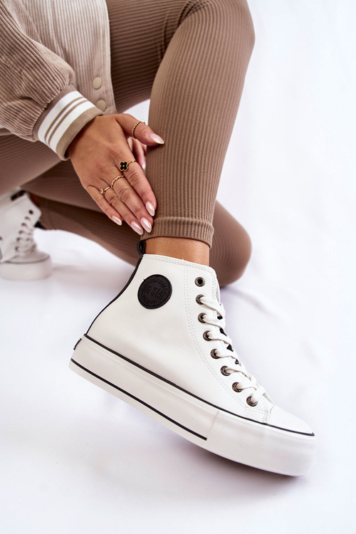 Жіночі високі утеплені кросівки Big Star KK274170 Білі