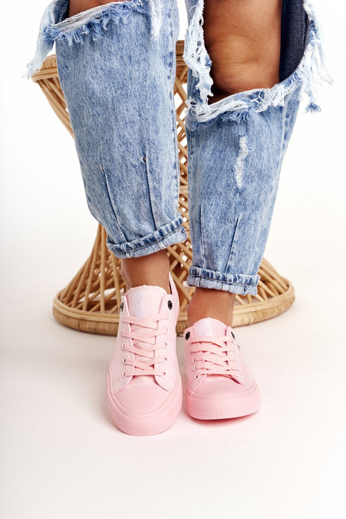 Жіночі класичні низькі кросівки BIG STAR AA274028 Рожеві