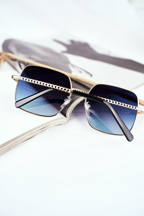 Жіночі сонцезахисні окуляри Prius PRE-14 Gold Pink Mirror Gradient