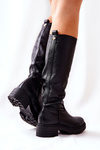 Чоботи шкіряні Чорні Ніколь 2685