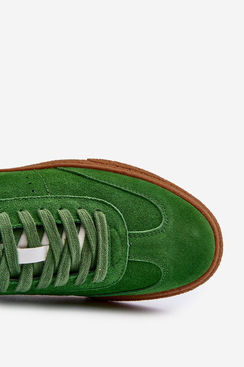 Чоловічі замшеві кросівки Big Star NN174188 Зелені