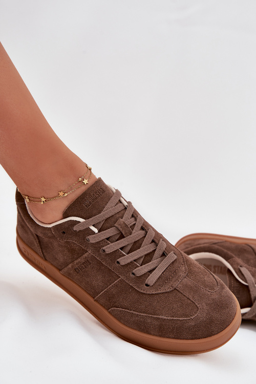 Жіночі замшеві кросівки Big Star SS274676 HI-POLY SYSTEM Коричневі