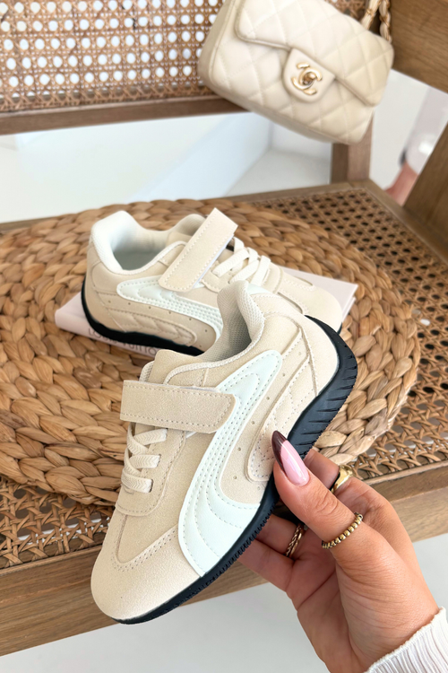 Дитяче Спортивне Взуття З Липучкою Бежеве Perrin