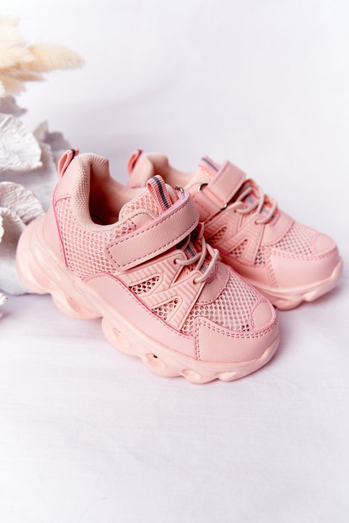 Дитячі кросівки з миготливою світлодіодною підошвою, рожеві, так круто!