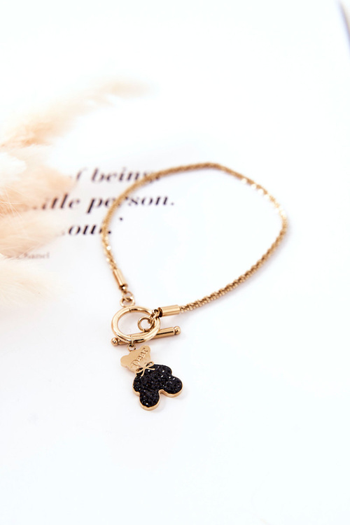 Браслет з підвіскою Ведмедик Golden Lizz