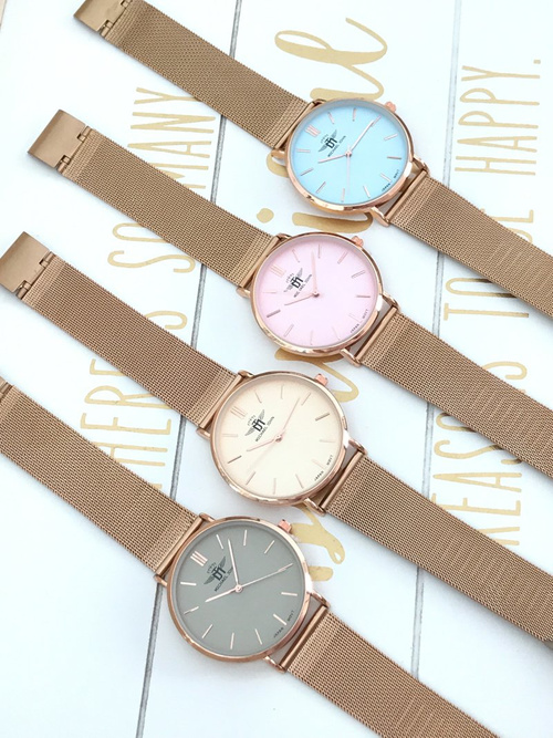 Жіночий годинник Michael John Florence Gold Dial 40 мм