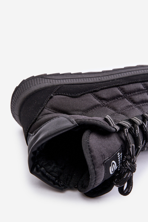 Тепле чоловіче зимове взуття на шнурівці Progress PROGJ-24-153 Чорне