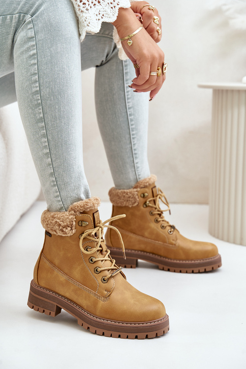 Теплі жіночі черевики Big Star OO274A285 Camel