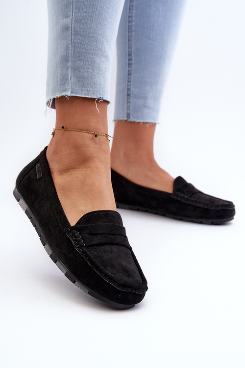 Жіночі лофери з еко-замші Big Star NN274929 Memory Foam System Black