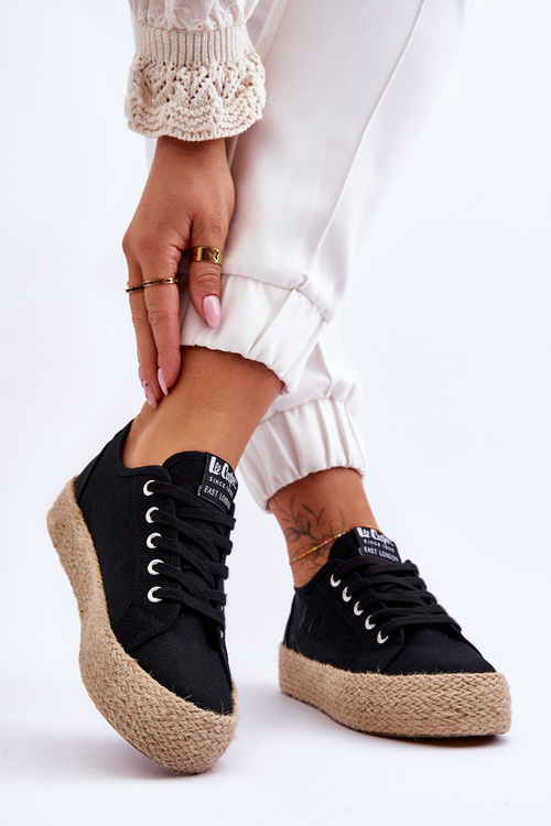 Модні плетені кросівки Lee Cooper LCW-23-31-1797L Чорні
