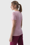 Жіноча футболка з принтом 4F рожева 4FWMM00TTSHF1846-56S