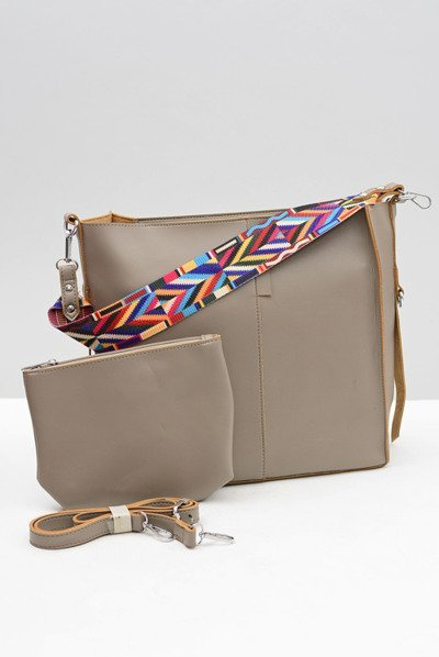 Жіноча велика сумка темно-сіра