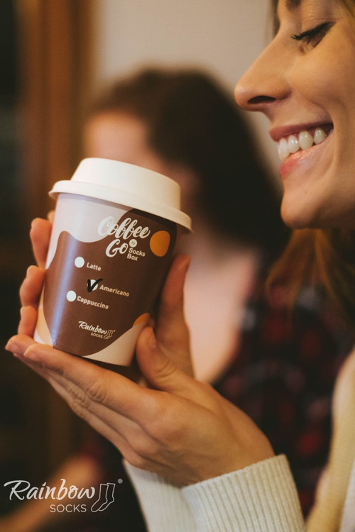 Шкарпетки Rainbow Socks American кава 1 пара