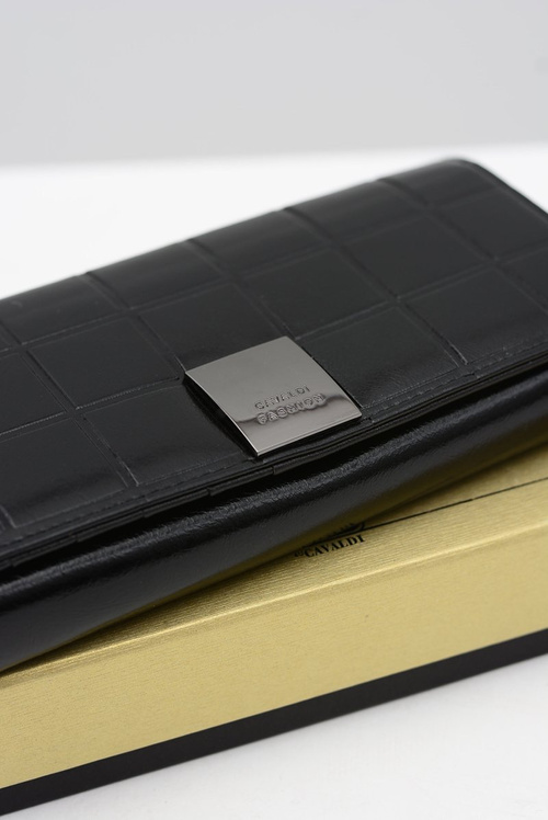 Великий жіночий чорний гаманець