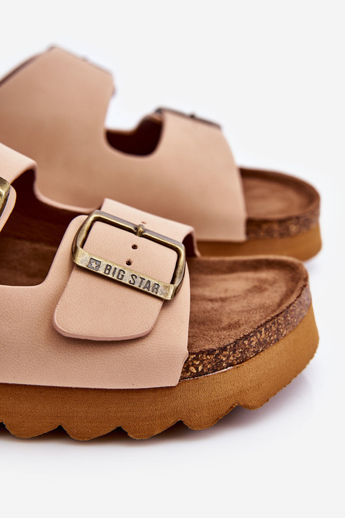 Класичні жіночі тапочки Big Star LL274478 Бежеві
