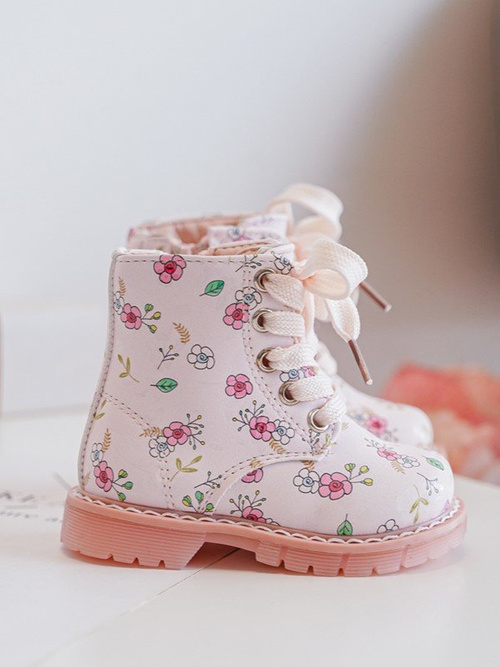 Дитячі утеплені чоботи на блискавці, рожеві Dolida