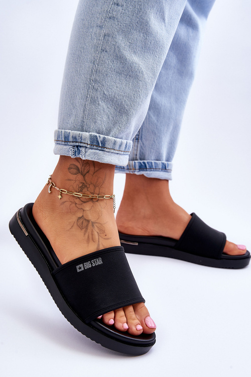 Жіночі тапочки на платформі Big Star LL274930 Чорні