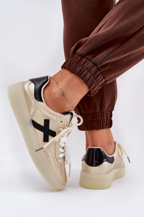 Низьке Жіноче Спортивне Взуття Золоте Зелевас