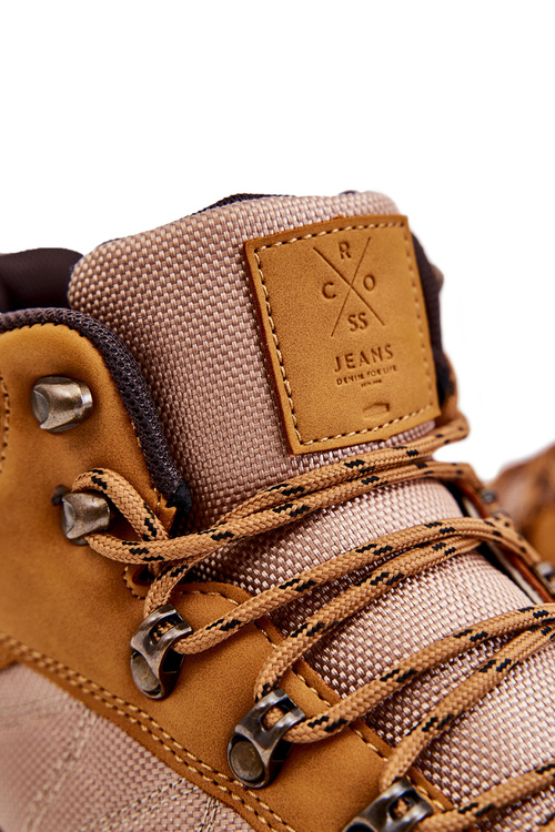 Чоловічі теплі трекінгові кросівки Cross Jeans KK1R4020C Camel