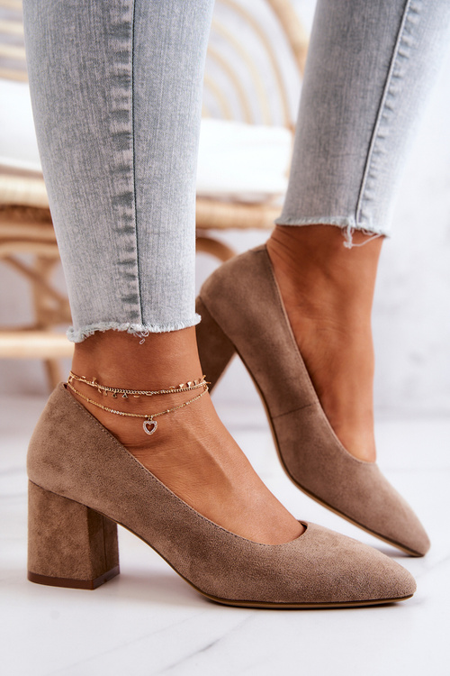 Замшеві туфлі Sergio Leone PB411 Beige