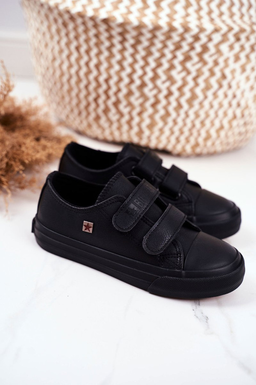 Дитяче взуття Кросівки Big Star на липучці чорні GG374009