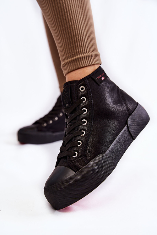 Жіночі високі кросівки Cross Jeans KK2R4055C Чорні