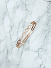 Жіночий сталевий браслет із цирконієм Infinity Pink Gold Glam