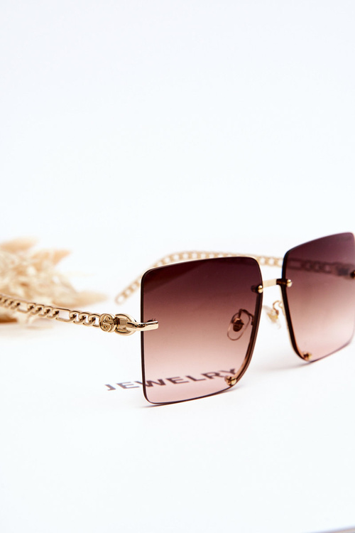 Квадратні сонцезахисні окуляри Prius V508 Gold & Brown