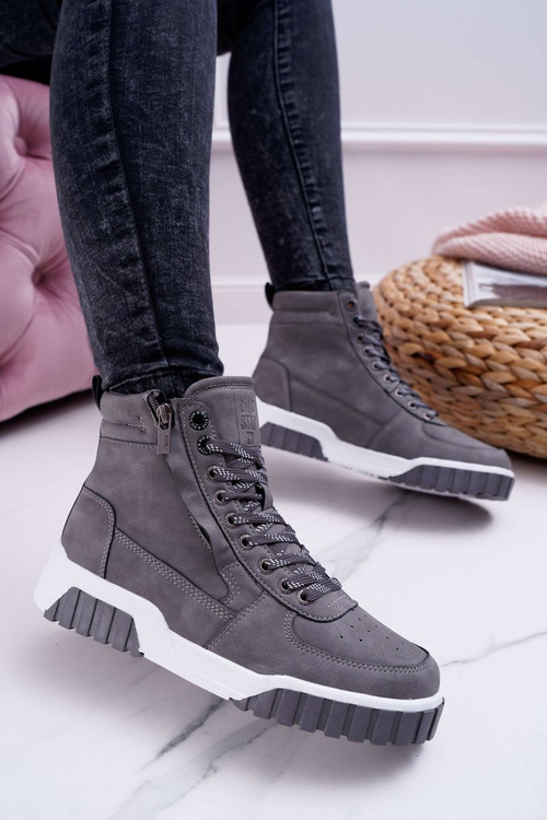Жіноче спортивне взуття Big Star High Grey EE274222