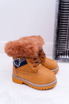 Чоботи дитячі Чоботи флісові Утеплені Trappers Camel Cobi