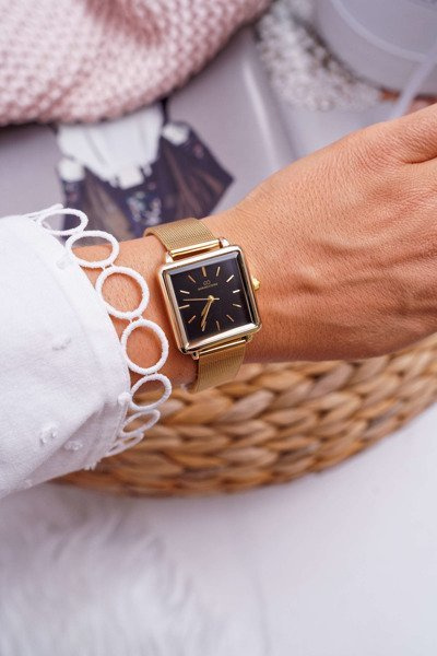 Жіночий годинник Giorgio & Dario Gold Black Fanne Dial