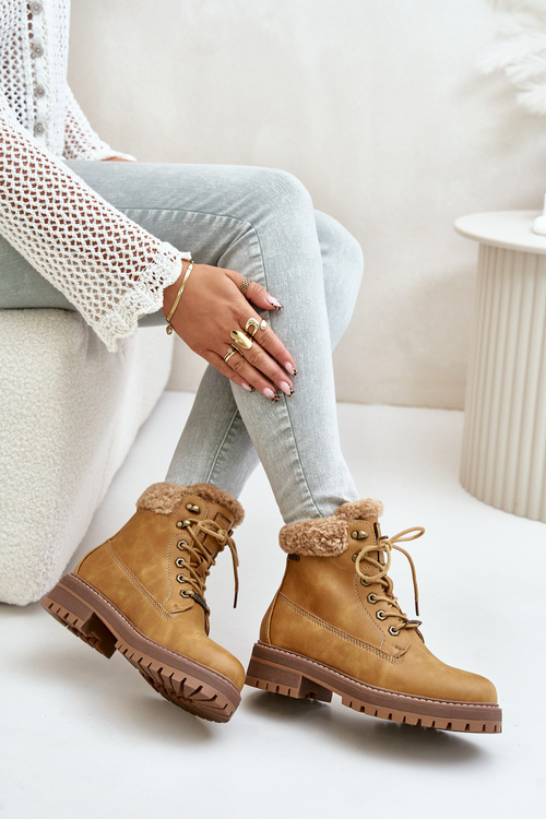 Теплі жіночі черевики Big Star OO274A285 Camel