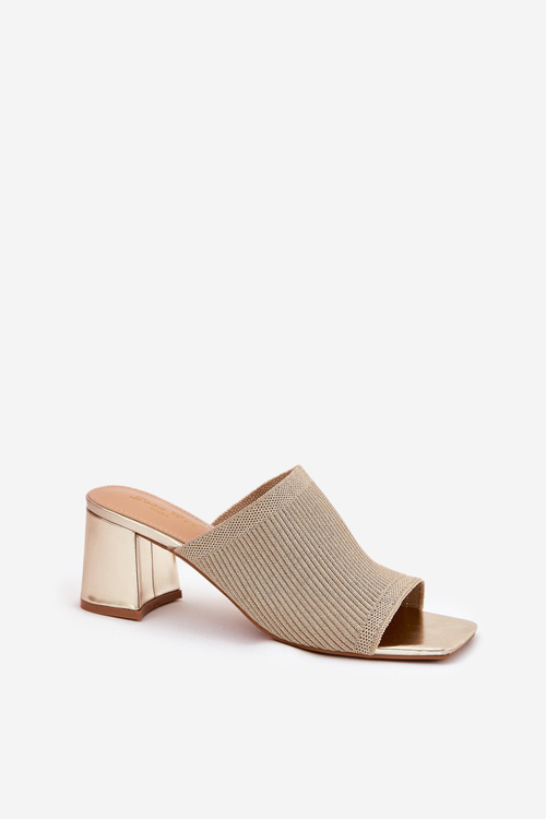 Жіночі Сандалі На Блоці Золоті Wenilan