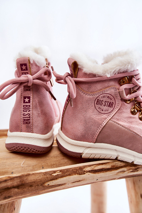 Чоботи дитячі утеплені на блискавці Big Star KK374177 Pink