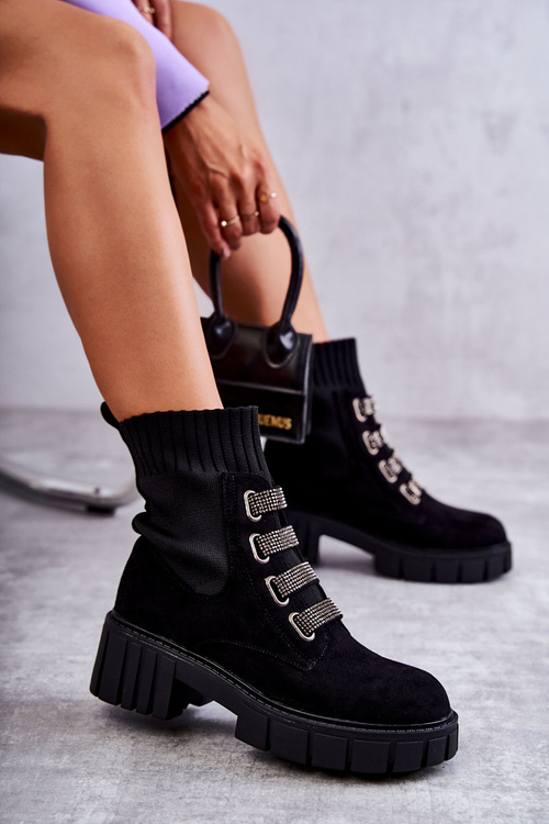 Замшеві слипони Чоботи Black Hope