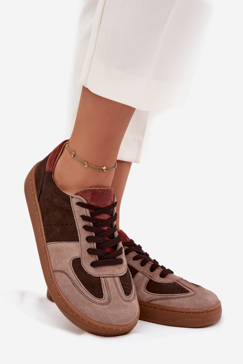 Шкіряні замшеві босоніжки для жінок Zazoo N1277 коричневі