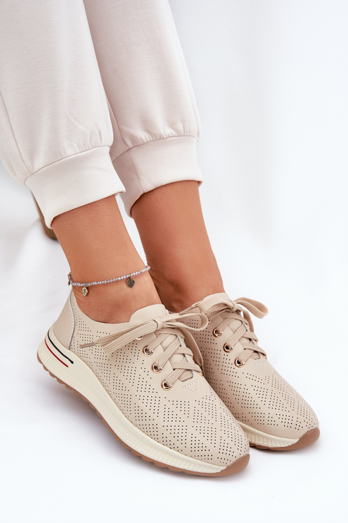 Шкіряні Легкі Жіночі Черевики Artiker 54C1759 Бежеві