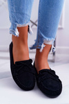 Жіночі замшеві мокасини Espanto чорного кольору