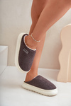 Теплі тапочки на товстій підошві Big Star MM274134 Dark Grey