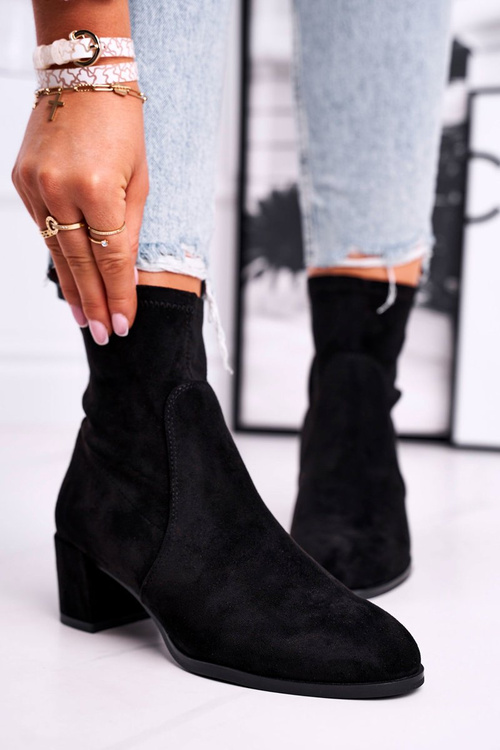 Чоботи жіночі на високих підборах Sergio Leone Чорні BT151