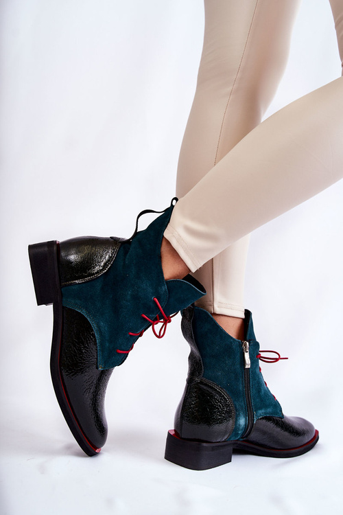 Шкіряні черевики Green and Black Cheyenne