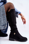 Чорні замшеві чоботи Giulia