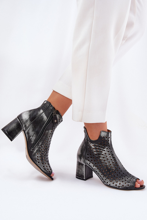 Чоботи шкіряні Maciejka 05420-01 Чорні