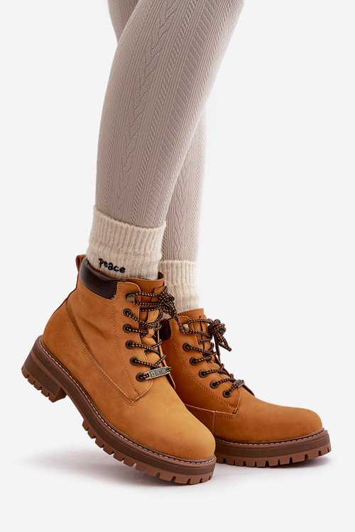 Жіночі утеплені ботильйони Big Star OO274A288 Camel