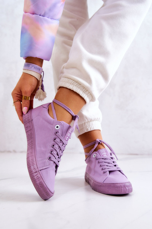 Жіночі низькі кросівки Big Star JJ274416 Фіолетові